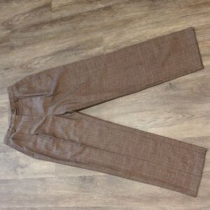 Vintage White Stag Brown Tweed Women's Dress Pants, Size 8
